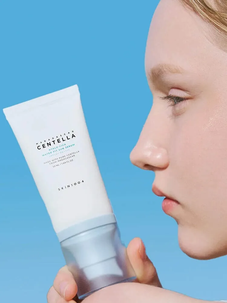Солнцезащитный крем SKIN1004 Madagascar Centella Hyalu-Cica Water-Fit Sun Serum SPF50+ PA++++ — фото 3