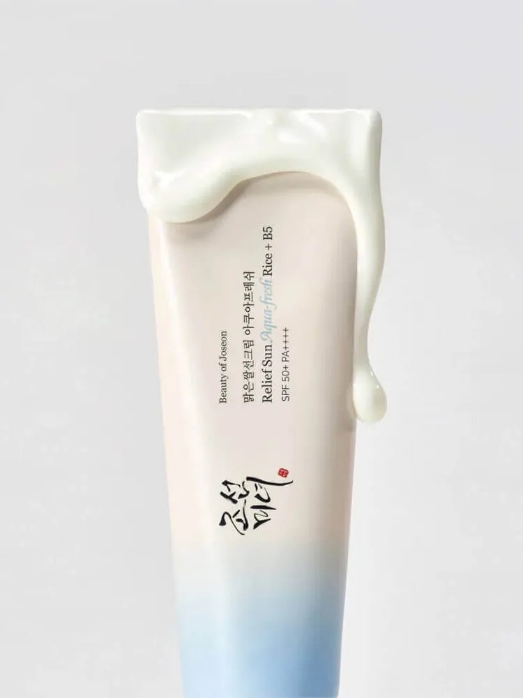 СОЛНЦЕЗАЩИТНЫЙ КРЕМ RELIEF SUN AQUA FRESH RICE+ B5 SPF50/PA+++ 50ML (BEAUTY OF JOSEON) — фото 2