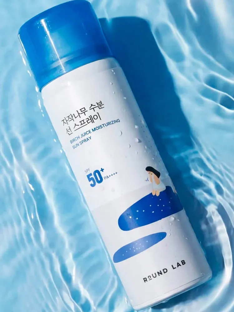 Увлажняющий солнцезащитный спрей Round Lab Birch Juice Moisturizing Sun Spray SPF50+ PA++++