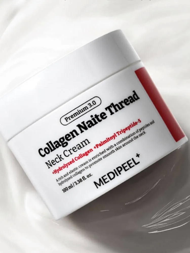 Крем для шеи с коллагеном и пептидами MEDIPEEL Premium 3.0 Collagen Naite Thread Neck Cream — фото 4