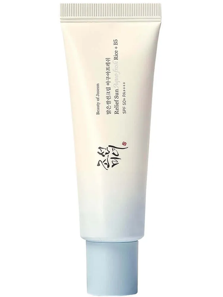 СОЛНЦЕЗАЩИТНЫЙ КРЕМ RELIEF SUN AQUA FRESH RICE+ B5 SPF50/PA+++ 50ML (BEAUTY OF JOSEON) — фото 3