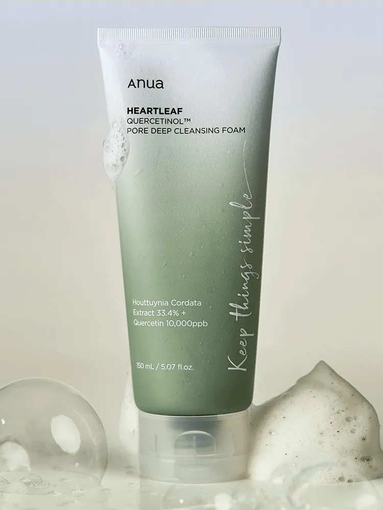 Пенка-скраб с кверцетинолом для очищения пор Anua Heartleaf Quercetinol Pore Deep Cleansing Foam