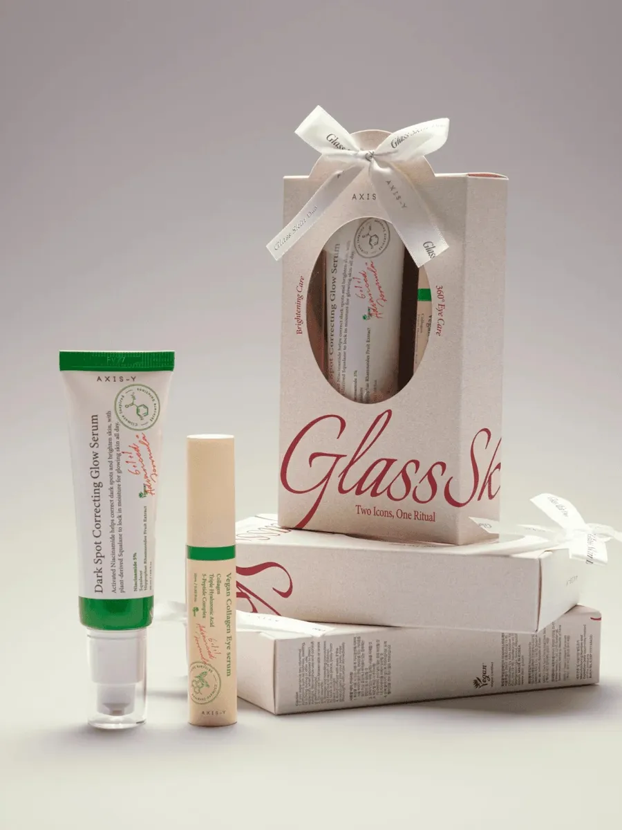 НАБОР ДЛЯ ЛИЦА EOY GLASS SKIN DUO SET GLOW SERUM 50ML/EYE SERUM 10ML (AXIS-Y)