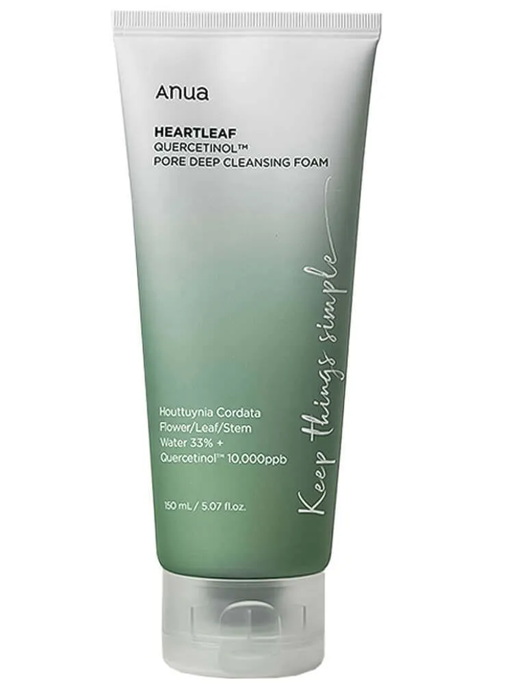 Пенка-скраб с кверцетинолом для очищения пор Anua Heartleaf Quercetinol Pore Deep Cleansing Foam — фото 3